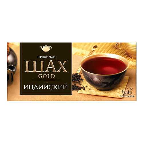 Чай черный Шах Gold Индийский 25 пакетиков в Спар