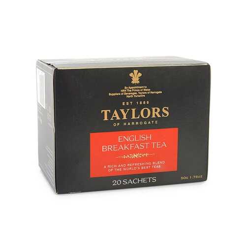 Чай черный Taylors of Harrogate Английский завтрак 20*2.5 г в Спар