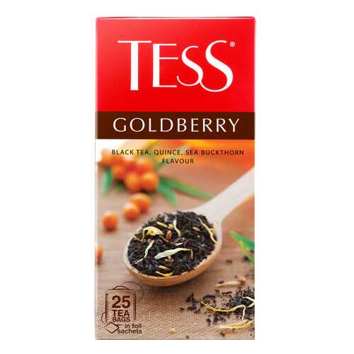 Чай черный Tess Goldberry 25 пакетиков в Спар