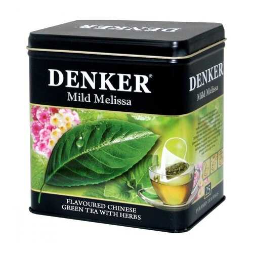 Чай Denker Mild Melissa зеленый с добавками 25 пирамидок в Спар