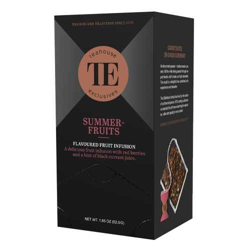 Чай фруктовый Teahouse Exclusives Summerfruits 20 пакетиков в Спар
