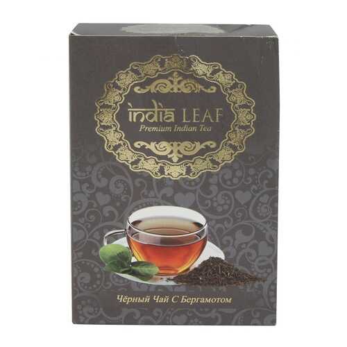 Чай India leaf Чёрный с бергамотом, среднелистовой с добавками, 100 гр в Спар