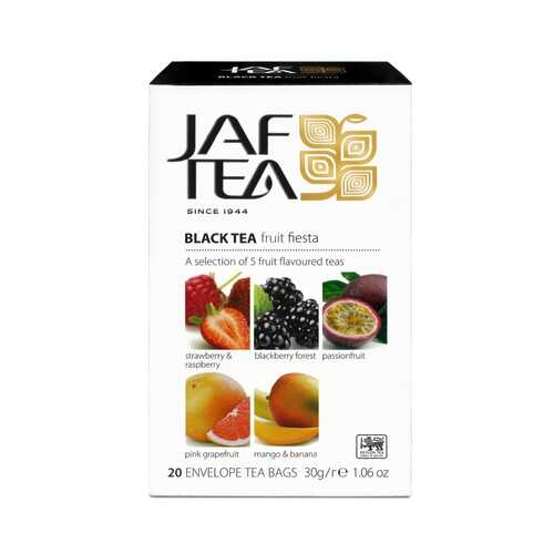 Чай Jaf Tea Fruit Fiesta черный с добавками ассорти 5 видов по 4 сашета в Спар