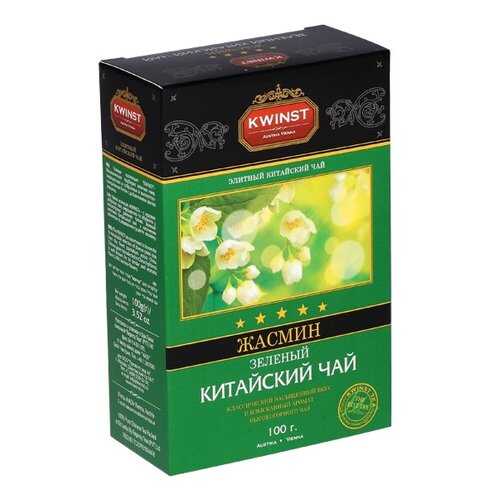 Чай Kwinst жасмин зеленый крупнолистовой с жасмином 100 г в Спар