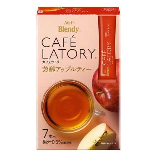 Чай растворимый AGF Cafe Latory Бленди латте яблоко в стиках 7*6.5 г в Спар