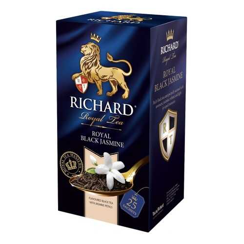 Чай Richard Royal Black Jasmine черный с жасмином 25 пакетиков в Спар