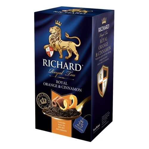Чай Richard Royal Orange & Cinnamon черный с добавками 25 пакетиков в Спар