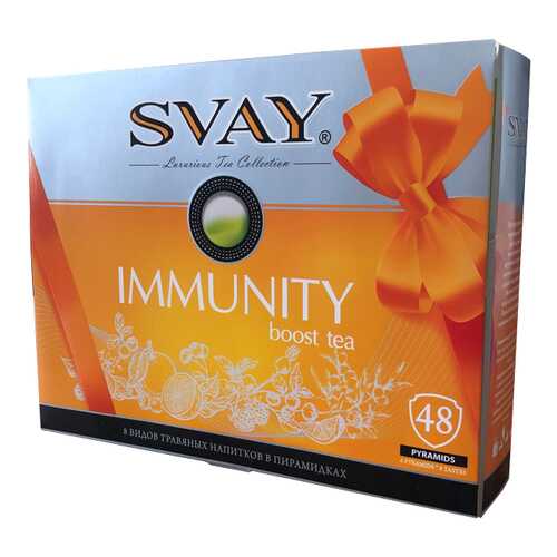 Чай Svay Immunity boost tea, ассорти, 48 пирамидок в Спар
