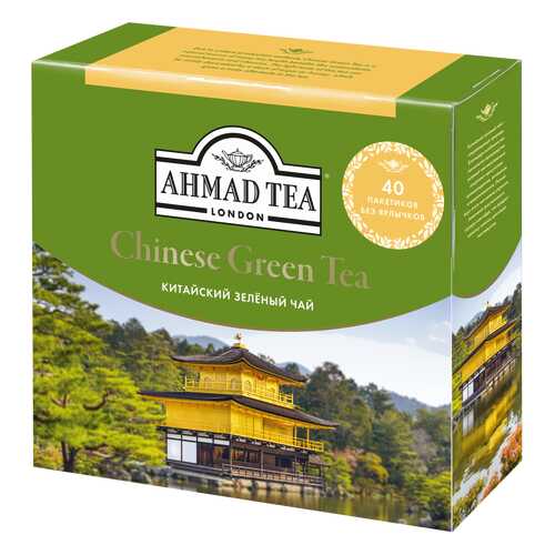 Чай зеленый Ahmad Tea китайский 40 пакетиков в Спар