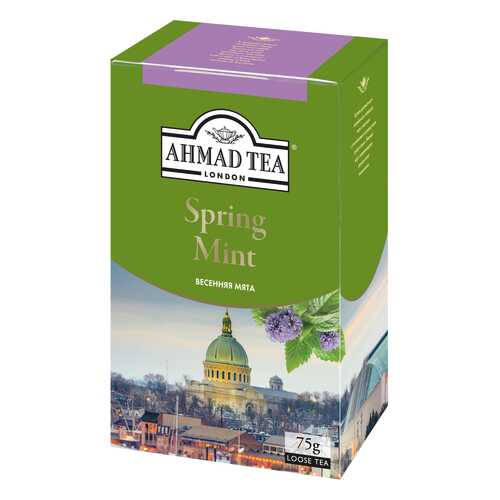 Чай зеленый Ahmad Tea spring mint 75 г в Спар