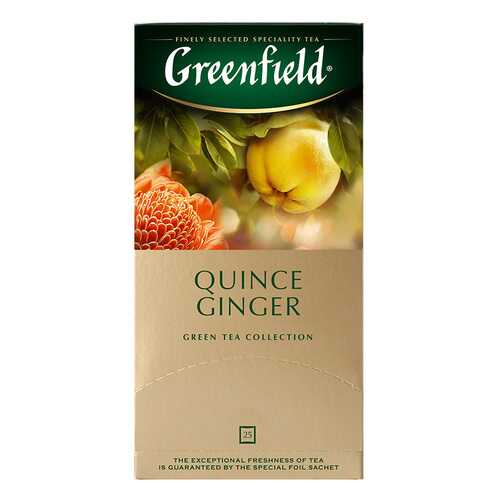 Чай зеленый Greenfield Quince Ginger 25 пакетиков в Спар