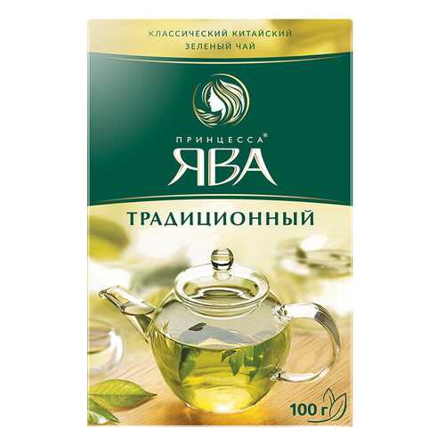 Чай зеленый листовой Принцесса Ява Традиционный 100 г в Спар