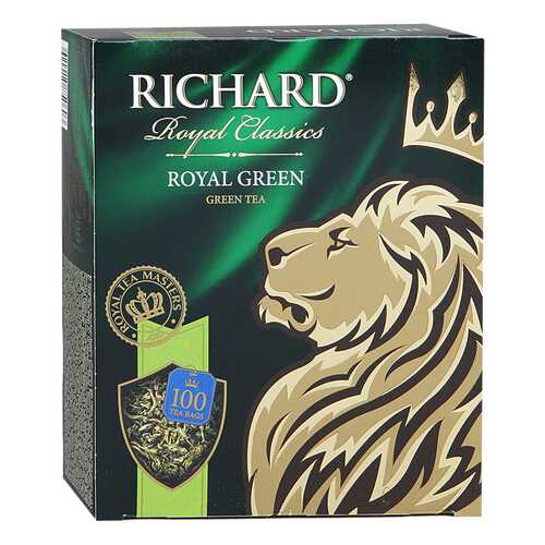 Чай зеленый Richard royal green 100 пакетиков в Спар