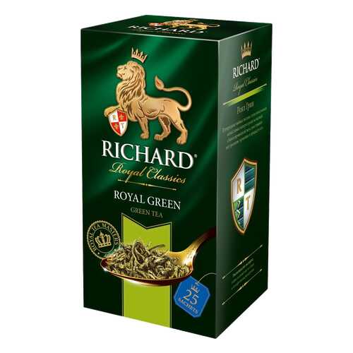 Чай зеленый Richard royal green 25 пакетиков в Спар