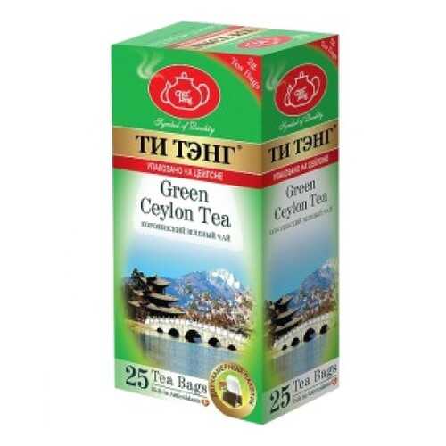 Чай зеленый в пакетиках для чашки Ти Тэнг Green Ceylon Tea 25*2 г в Спар