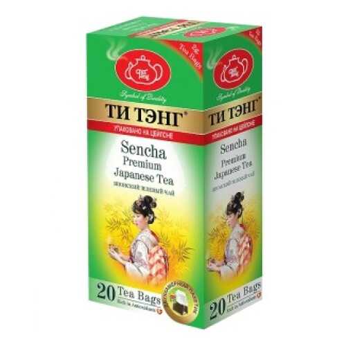 Чай зеленый в пакетиках для чашки Ти Тэнг Sencha 20*2 г в Спар