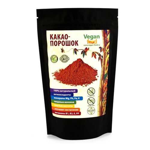 Какао-порошок Vegan Food натуральный 200 г в Спар