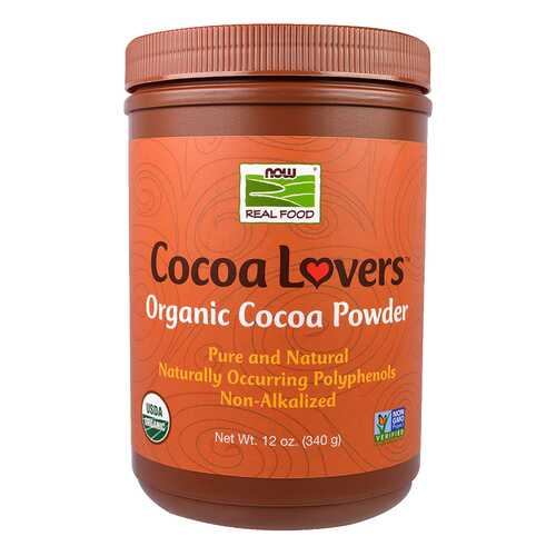 Порошок NOW Organic Cocoa Powder какао 340 г в Спар