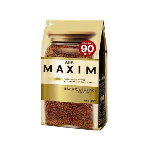 Кофе AGF Maxim растворимый gold blend 180 г в Спар