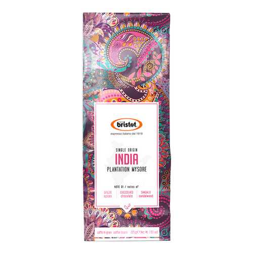 Кофе Bristot India в зернах 225 г в Спар