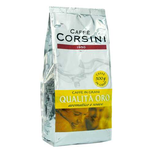 Кофе Caffe Corsini Qualita Oro в зёрнах 500 г в Спар