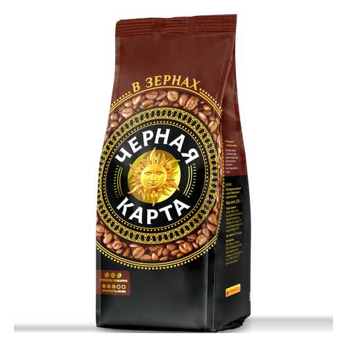 Кофе Черная карта в зернах 1 кг в Спар