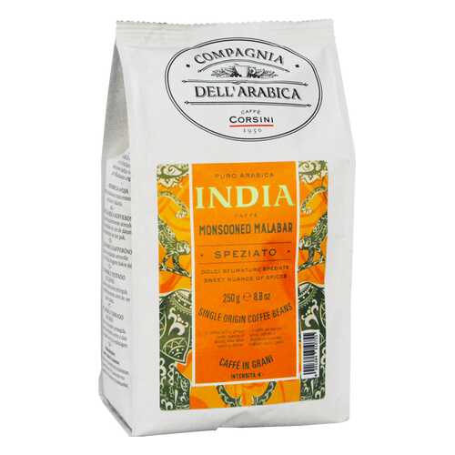 Кофе Compagnia Dell'Arabica India Monsooned Malabar в зёрнах 250 г в Спар
