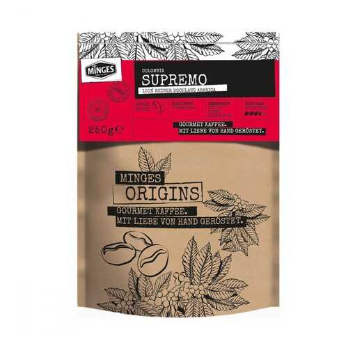 Кофе Minges Origins Colombia Supremo в зернах 250 г в Спар