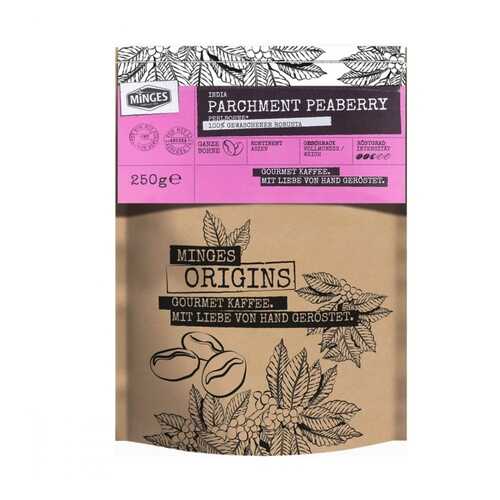 Кофе Minges Origins India Parchment Peaberry в зернах 250 г в Спар