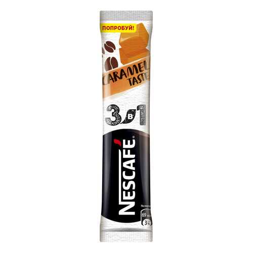 Кофе растворимый порционный Nescafe 3в1 карамельный пакетик 16 г в Спар