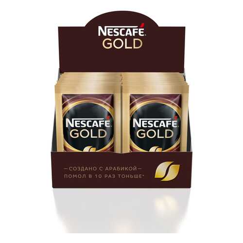 Кофе растворимый сублимированный NESCAFE Gold с добавлением молотого кофе 20 порций по 2г в Спар