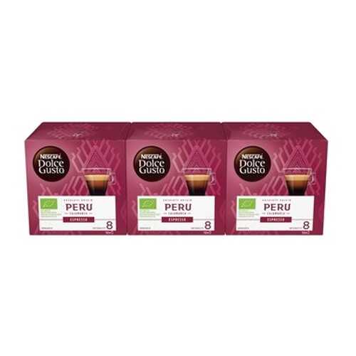 Кофе в капсулах Nescafe Dolce Gusto Эспрессо Перу 3 штуки по 12 капсул в Спар