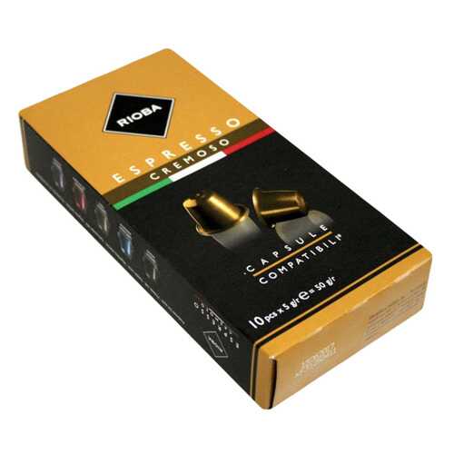 Кофе в капсулах Rioba espresso cremoso молотый итальянский 10 капсул в Спар
