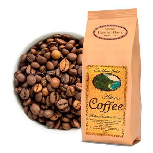 Кофе в зернах Caribbean Spice Artisan Kosher Coffee Hazelnut Grain лесной орех 250 г в Спар