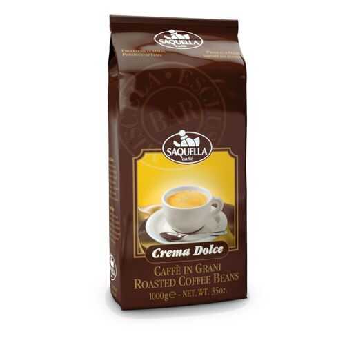 Кофе в зернах Saquella crema dolce 1 кг в Спар
