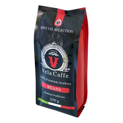 Кофе в зернах Vela Caffe 100% Арабика Премиум 250гр светлая обжарка в Спар