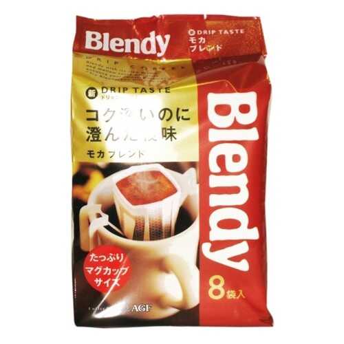 Кофе японский AGF Blendy Mocha молотый дрип-пакеты 8 штук 56 г в Спар