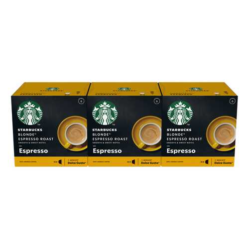 STARBUCKS Blonde Espresso Roast Капсулы для системы NESCAFE Dolce Gusto, 12 шт. в Спар