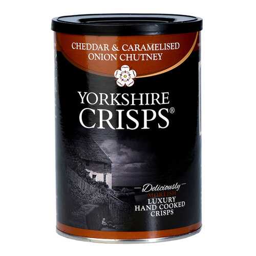 Чипсы картофельные Yorkshire Crisps с сыром чеддер и карамелизированным луком 100 г в Спар