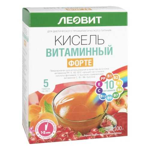 Кисель Леовит витаминный форте 100 г в Спар