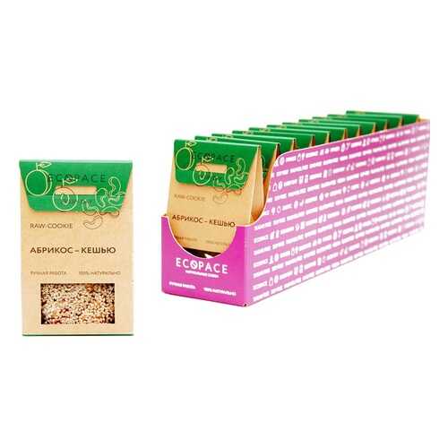 Батончик EcoSpace RAW Cookie Абрикос-Кешью EVERY DAY 55 г Россия в Спар