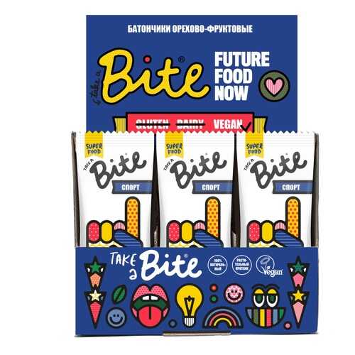 Bite Батончики Bite 45 г, 20 шт, вкус: арахис-банан в Спар