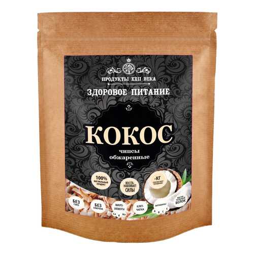 Кокосовые чипсы Продукты XXII века обжаренные 200 г в Спар
