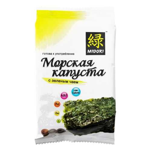 Морская капуста Midori с зеленым чаем 5 г в Спар