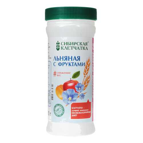 Клетчатка Сибирская клетчатка льняная с фруктами 280 г в Спар