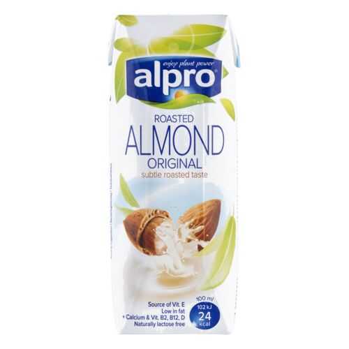 Напиток миндальный Alpro обогащенный кальцием и витаминами 250 мл в Спар