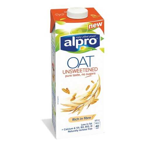 Напиток овсяный Alpro без сахара обогащенный кальцием и витаминами 1л Бельгия в Спар