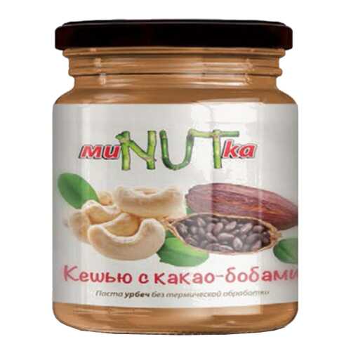 Паста МиNUTка урбеч кешью и какао 200 г в Спар
