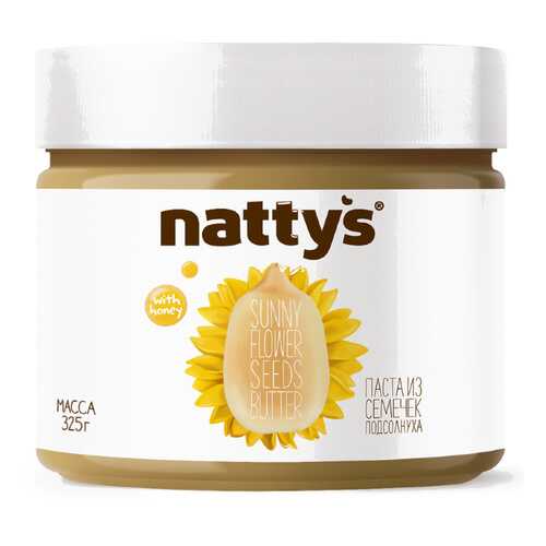 Паста Nattys Sunny из семечек подсолнуха 325 г в Спар