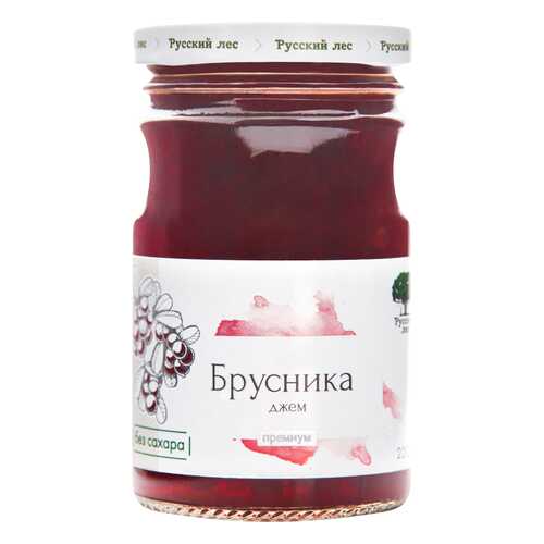 Джем Русский лес брусника премиум 220 г в Спар